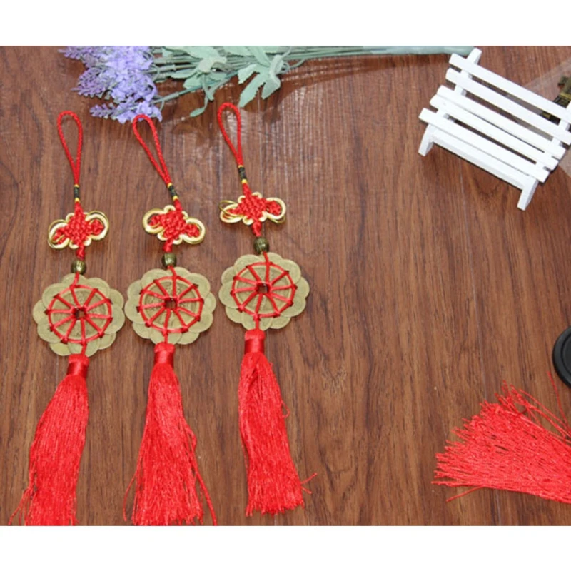 10 счастливый Шарм древний Плетеный китайский узел сделанный вручную фэн-шуй