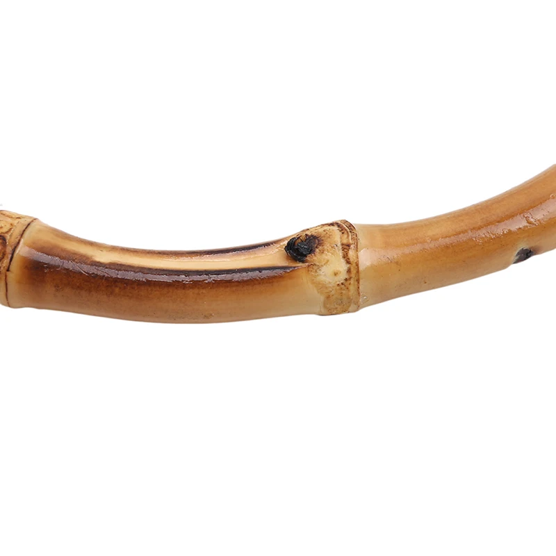 

2 x Round Bamboo Bag Handle For Handcrafted Handbag DIY Bags Accessories Good Quality 15x15cm