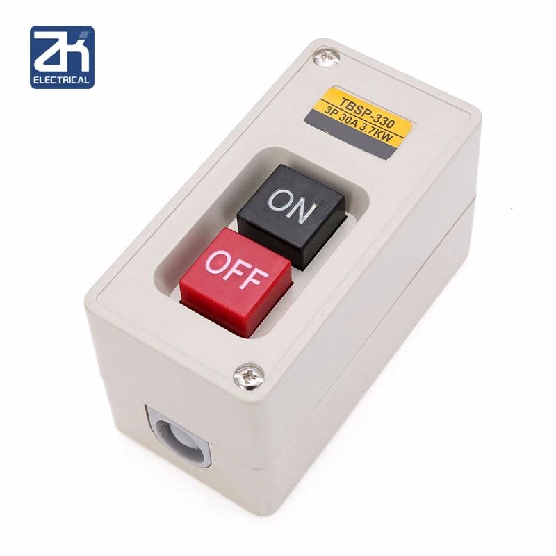 3 фазы TBSP-330 переключатель вкл./выкл. Кнопка 3.7kw энергии для механического