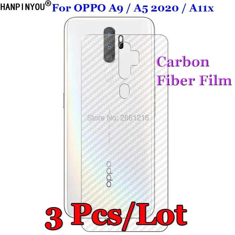 3 шт./лот для OPPO A9 / A5 2020 A11 A11x 3D противоскользящая прозрачная задняя пленка из