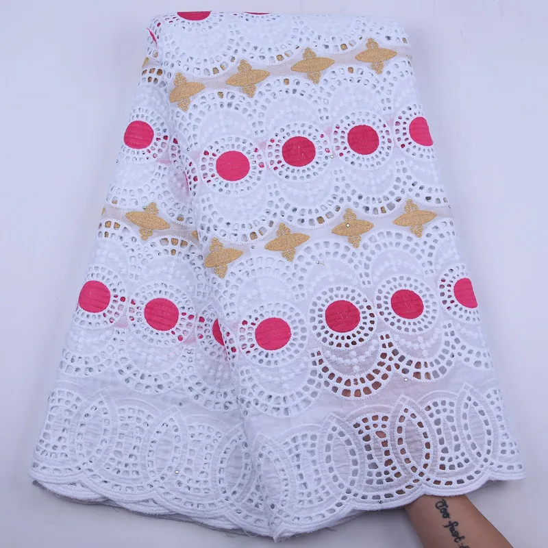 

SJD кружевная вышитая швейцарская ткань в Швейцарии, Высококачественная африканская кружевная ткань, хлопковый шнур, нигерийская ткань для ...