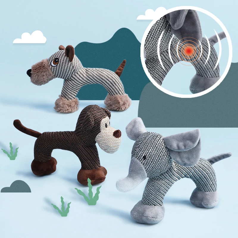 

Pet Dogs Cats Plush Vocal Toy Dog Accessories Puppy Chiens Biting Chewing Soft Vocal Toys Law Fighting Molar Vent Training Toy