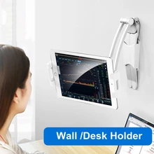 Wall Desk Lazy Cell Phone Tablet Holder Stand 360 Adjustable 3M Glue With Screw Fixation Live Broadcast Bracket Tablet Holder