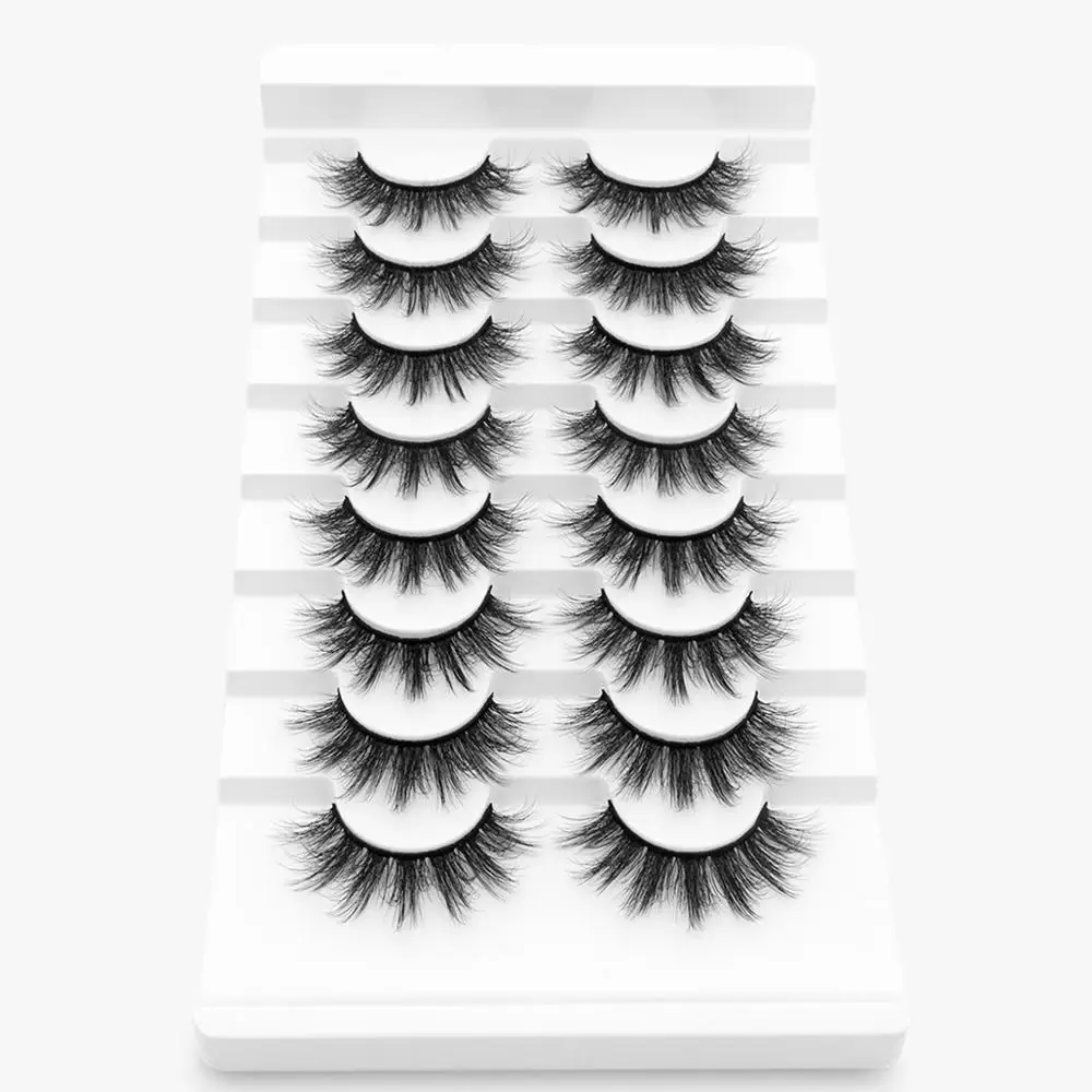 

5/8/10 Pairs 3D Faux Mink Eyelashes Natural Thick Long False 10-15mm Lashes Dramatic Fake Eyelash Eyes Makeup Extension Beauty