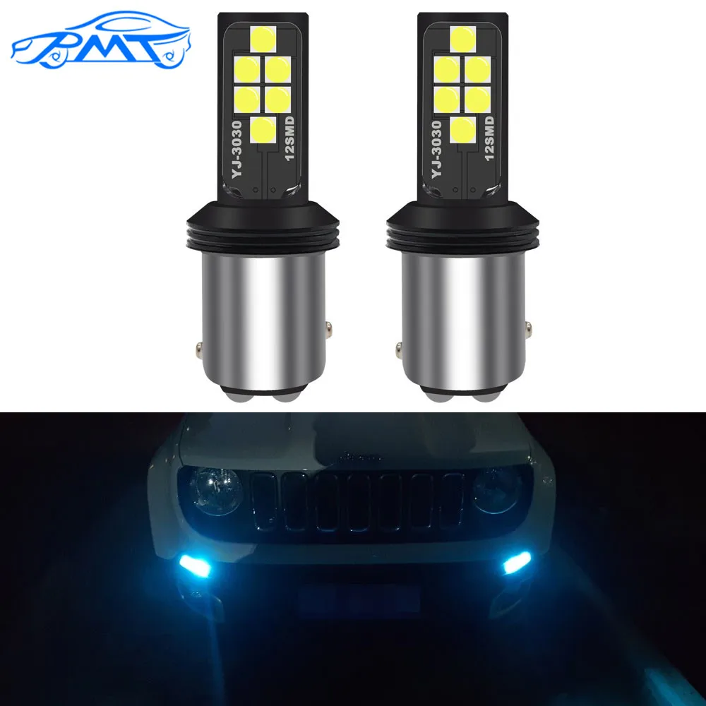 BMT Canbus без ошибок 1157 P21/5 Вт BAY15d светодиодный светильник для 2015 up Jeep Renegade дневный