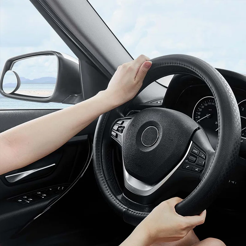 Чехол рулевого колеса автомобиля Maiwei впитывающий пот дышащий весь верхний слой