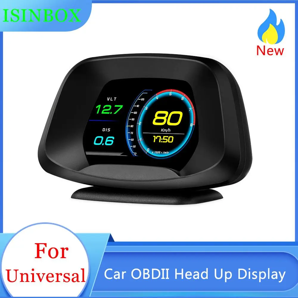 

Автомобильный HUD-Спидометр P19, 3 дюйма, GPS, двойная система, цифровой спидометр с предупреждением о превышении скорости, об/мин, сигнализация т...