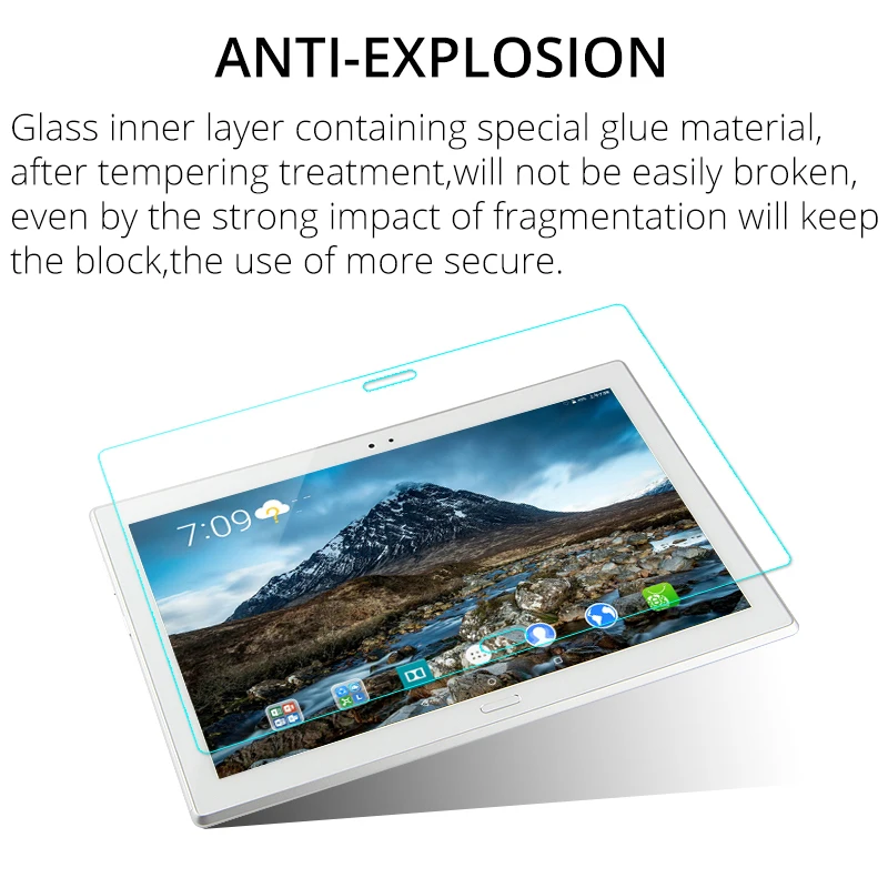 Защита экрана из закаленного стекла для Lenovo Tab 4 10 Plus M10 TB-X605F X606 E10 TB-X104F P10 TB-X705F 1 E8 8304F