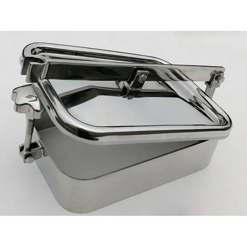 

SS304 Rectangular Manhole Cover,Stainless Steel Tank Manway 230x330mm