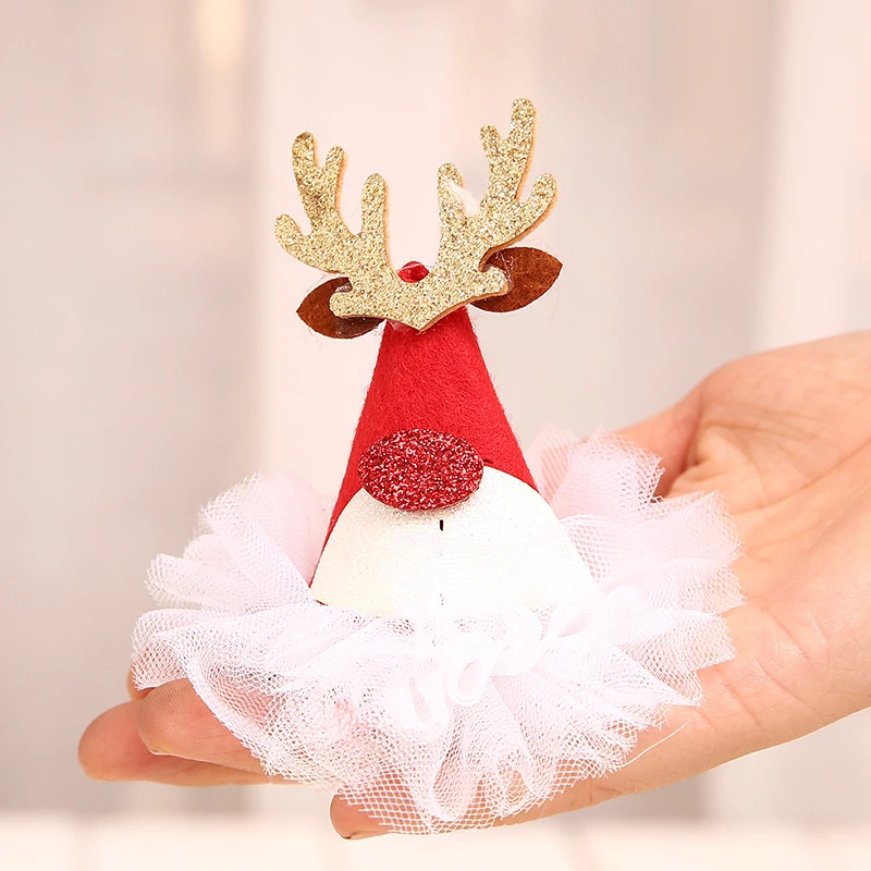 Рождественские заколки для волос детские головные повязки аксессуары домашних