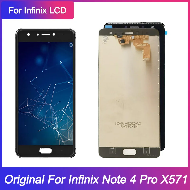 5 7 ''оригинальный IPS ЖК-дисплей для Infinix Note 4 Pro X571 сенсорный дигитайзер в сборе |