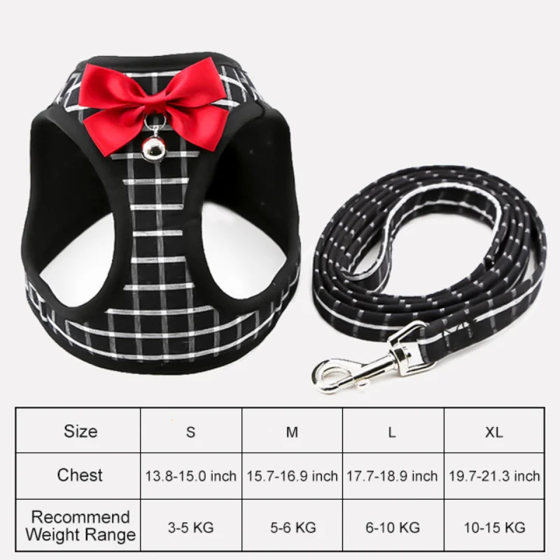 Жилетка шлейка для кошек и собак полиэстер сетчатая со свинцовым поводком