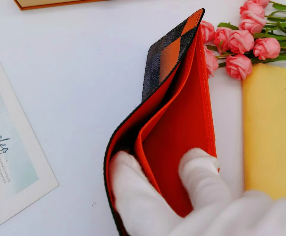 Cartera de lona de alta calidad para hombre, billetera corta de alta calidad para Oto&ntilde;o e Invierno-4