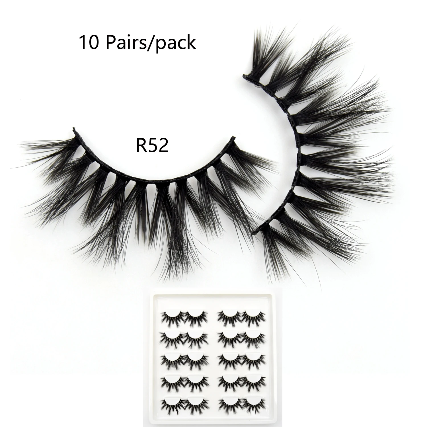 10 пар искусственных норковых ресниц Объемные натуральные ресницы драматические