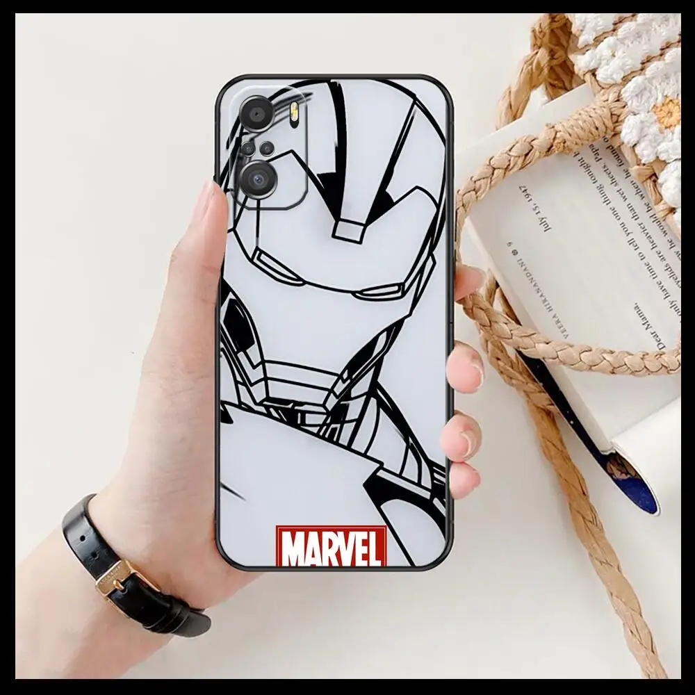 marvel iron man spiderman phone case for xiaomi redmi 11 lite 9c 8a 7a pro 10t 5g cover mi 10 ultra poco m3 x3 nfc 8 se cover free global shipping