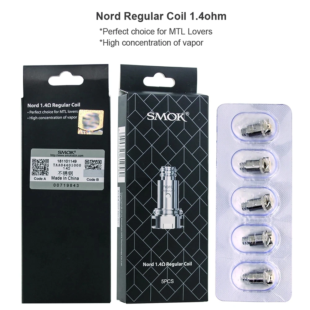 Оригинальный RPM Nord Pod &amp Mesh MTL обычная керамическая катушка для RPM40 POD Vape KIT