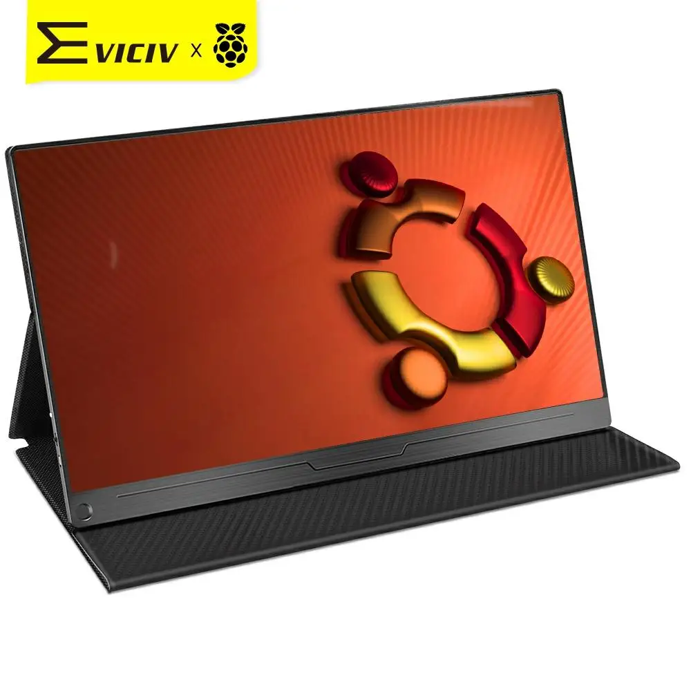 

Портативный монитор EVICIV, 17,3 дюйма, ЖК-дисплей, Ubantu, Raspberry Pi, Banana, для ноутбука, 1080P, HDMI, USB-C, оранжевый камень
