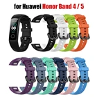 Силиконовый ремешок для Huawei Honor Band 4  Honor Band 5, ремешок для наручных часов, браслет band4 band5 honor4 honor5