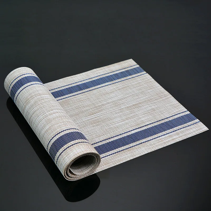 45 настольная дорожка Современная полосатая s Экологичная и прочная скатерть для