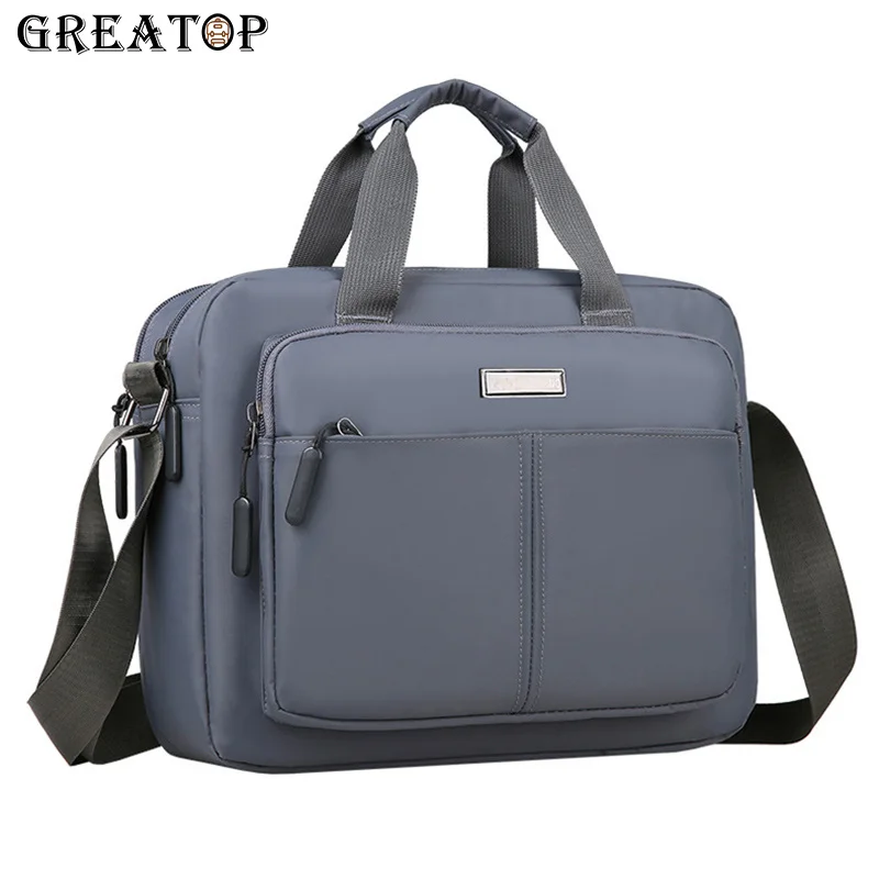 

GREATOP Fashion Men Messenger Bag Causal Business Briefcase Oxford Waterproof Male Handbag for Travel Shoulder Bag