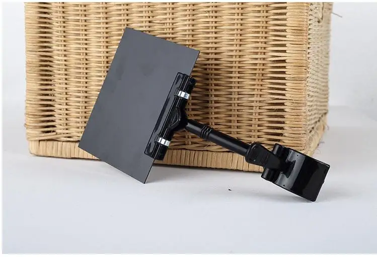 Стираемая ПВХ черная карта супермаркета Цена Этикетка дисплей доска знак зажим