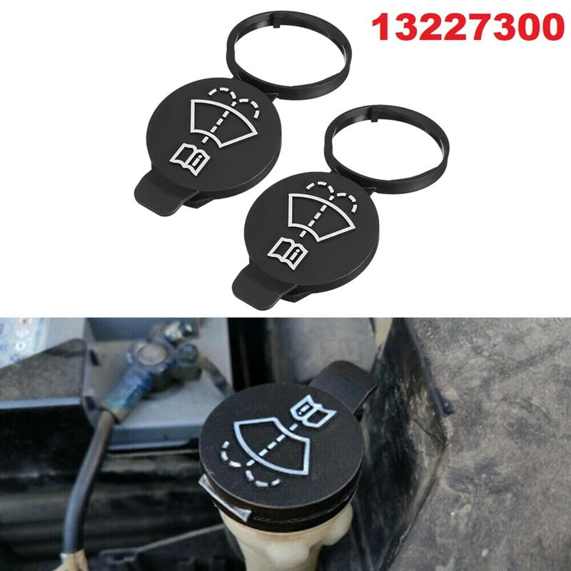

2 Pcs Windshield Wiper Fluid Reservoir Tank Bottle Caps for Chevrolet Buick and GMC Replacement 13227300 12767700