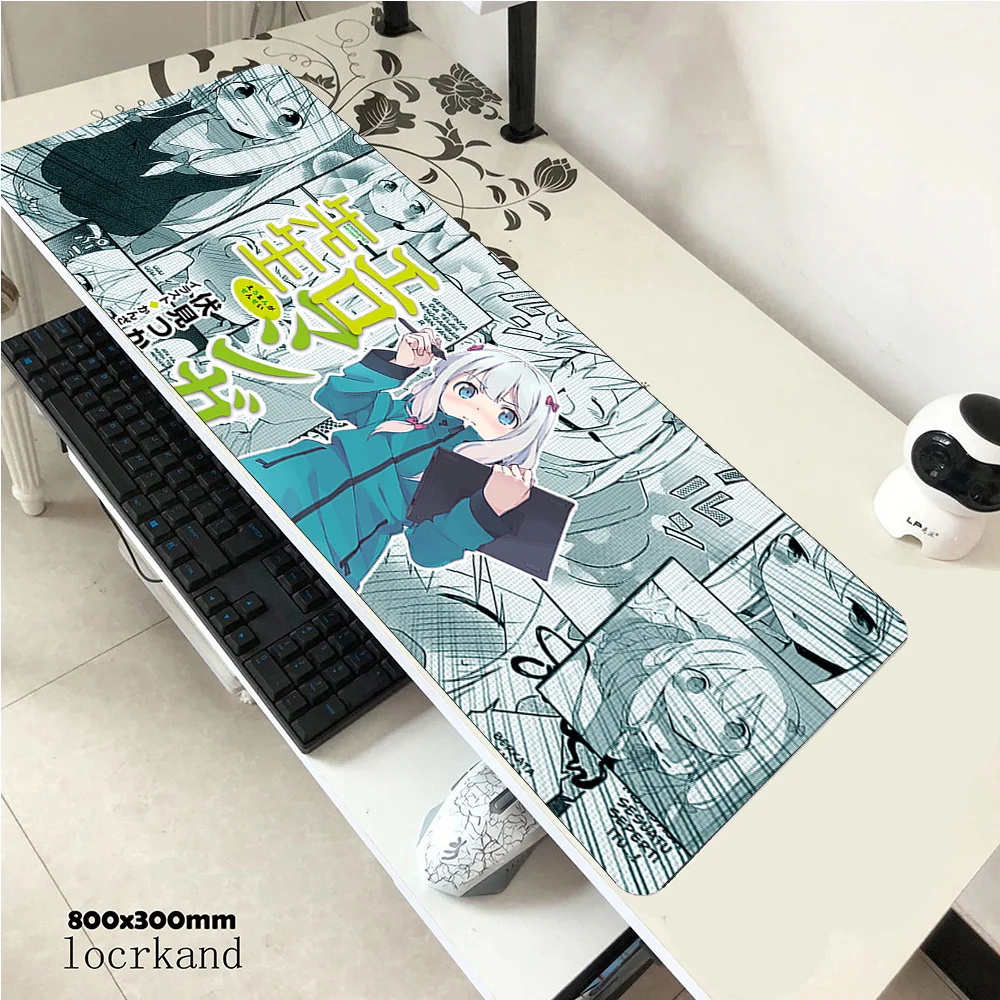 Sagiri Izumi mousepad 900x400x3mm gaming mouse pad High-end gamer mat computer desk padmouse keyboard Mass pattern play mats | Компьютеры