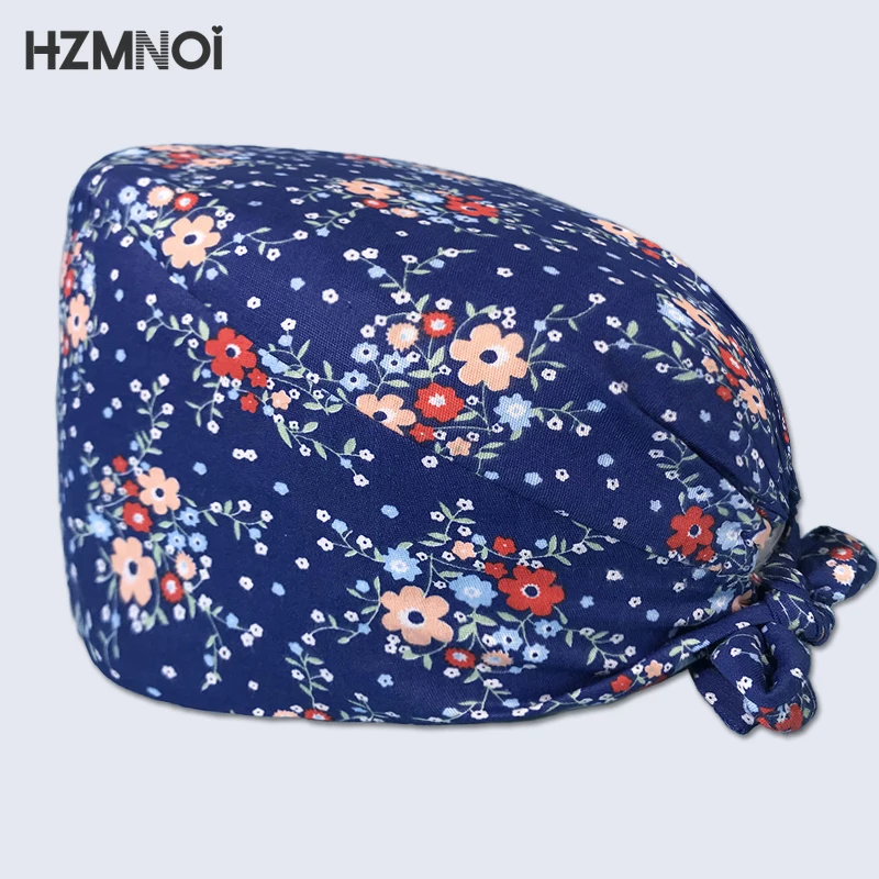 Шапка с мультяшным принтом для мужчин и женщин впитывающая пот косметолога