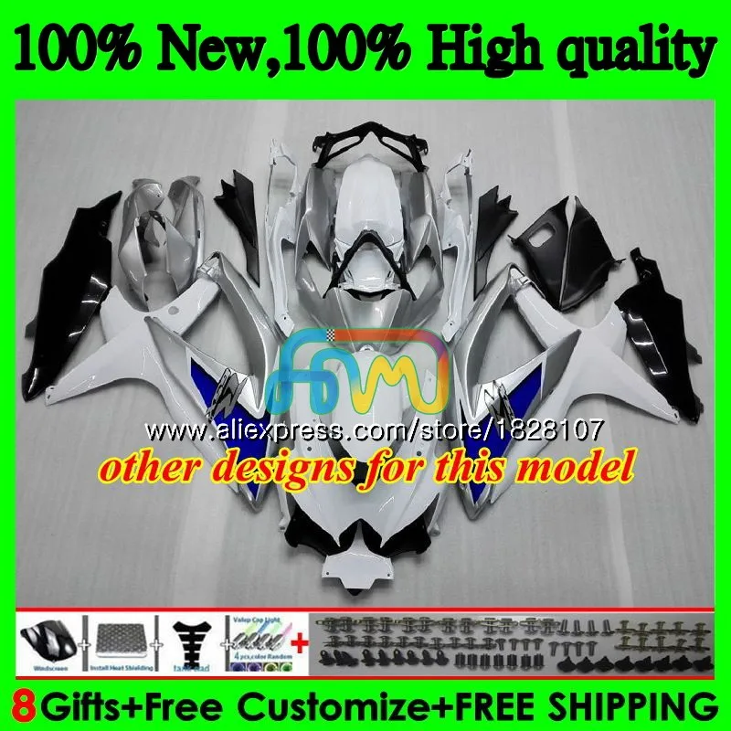 OEM для SUZUKI GSXR зеленый белый 600 750 CC GSX R600 GSXR600 08 09 10 38b. 33 K8 GSXR750 2008 2009 2010