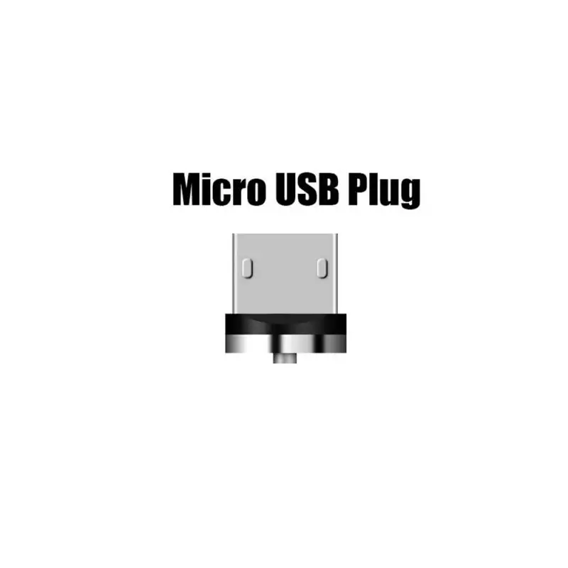 Круглый Магнитный Кабель с разъемом типа C Micro для iPhone IOS Android Type USB зарядный кабель