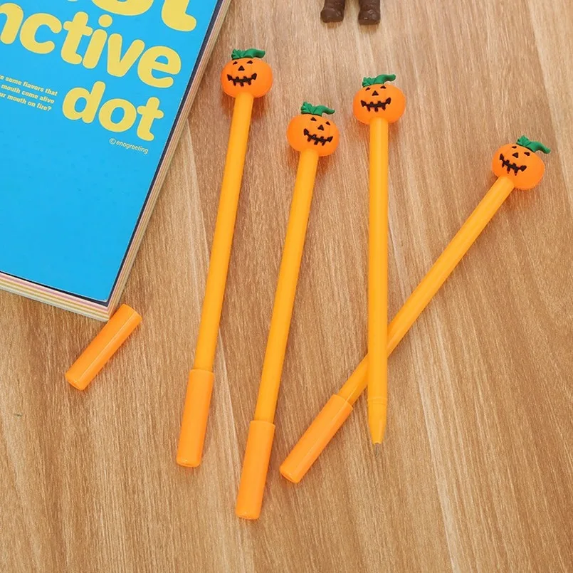 20 PCs Creative Pumpkin Gel Pen Cute Student Cartoon Paint Pen Simulation Vegetable Office Signature Pen Factory Wholesale