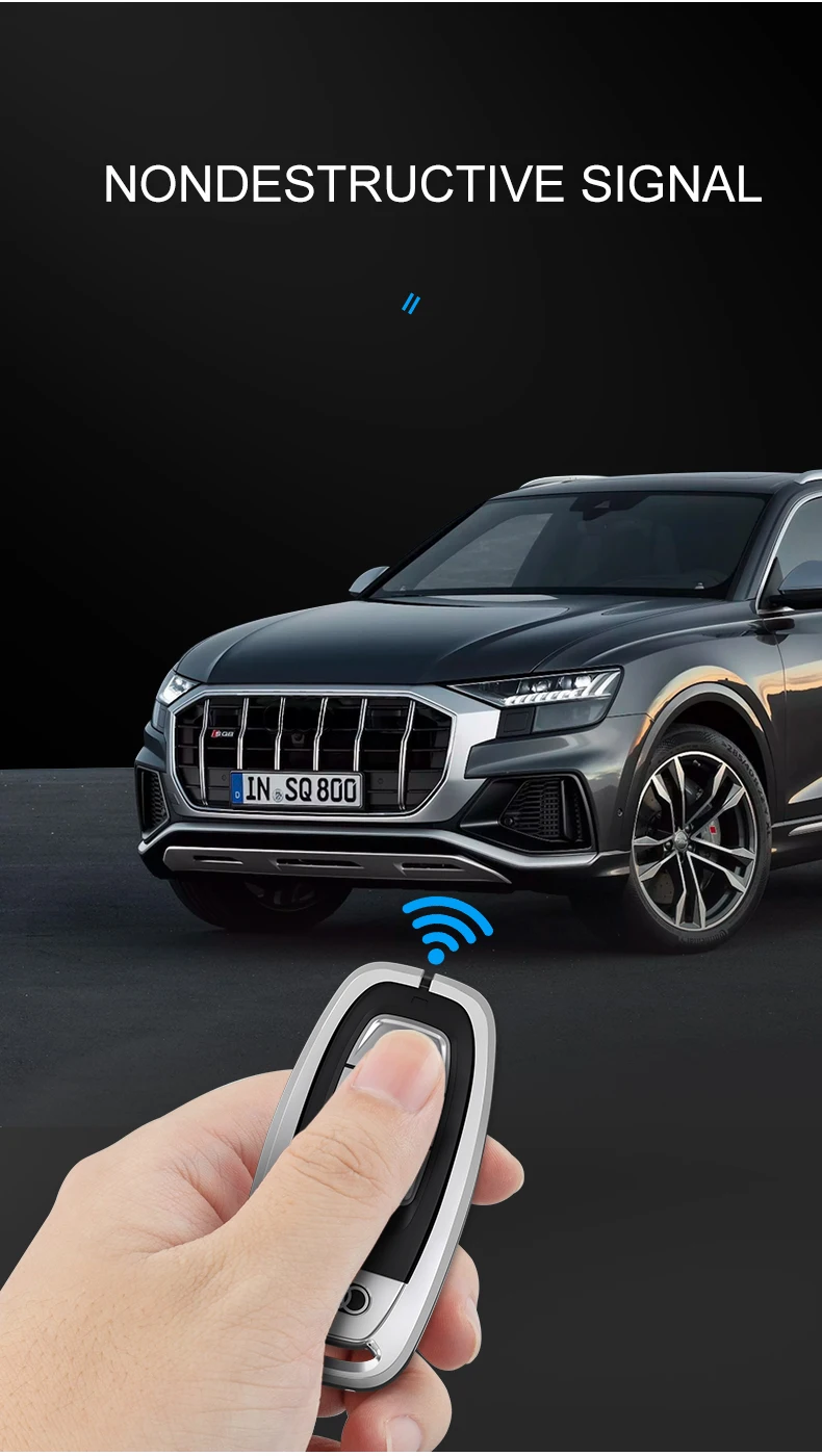 

zinc alloy Car Key Case Cover For Audi A4L Q5L Q7 A5 A8 A7 Car key Shell Protective key