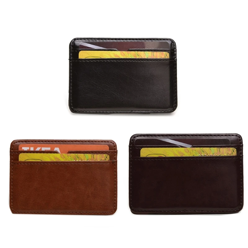 

PU Leather Slim Pocket Wallet Magic Money Case Credit Card Holder Coin Purse Organizer
