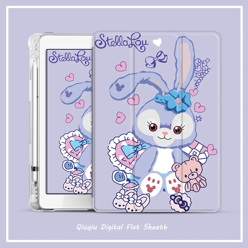 

Чехол для ipad pro 11, чехол для планшета, мультяшный кролик, подушка безопасности, защитный чехол для ipad air 3, умный чехол с держателем для каранда...