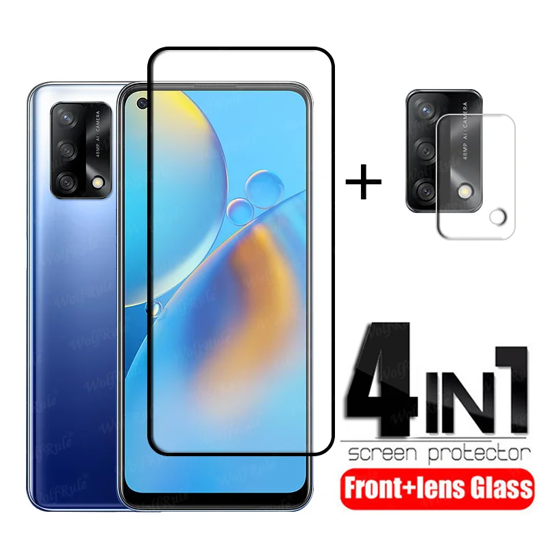 

Full Cover Glass For OPPO A74 Glass For OPPO A74 Tempered Glass Film Protective Screen Protector For OPPO A54 A94 A74 Lens Glass