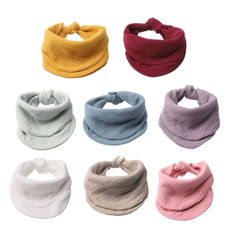 

Gauze Baby Bibs Newborn Boys Girls Burp Cloth Bandana Cotton Soft Toddler Scarf Infant Saliva Towel Scarves