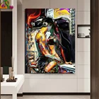 Алмазная картина с квадратными и круглыми стразами, Набор для вышивки сделай сам, для сексуальных мужчин и женщин, для пар, целующихся влюбленных, 5D мозаика, портрет