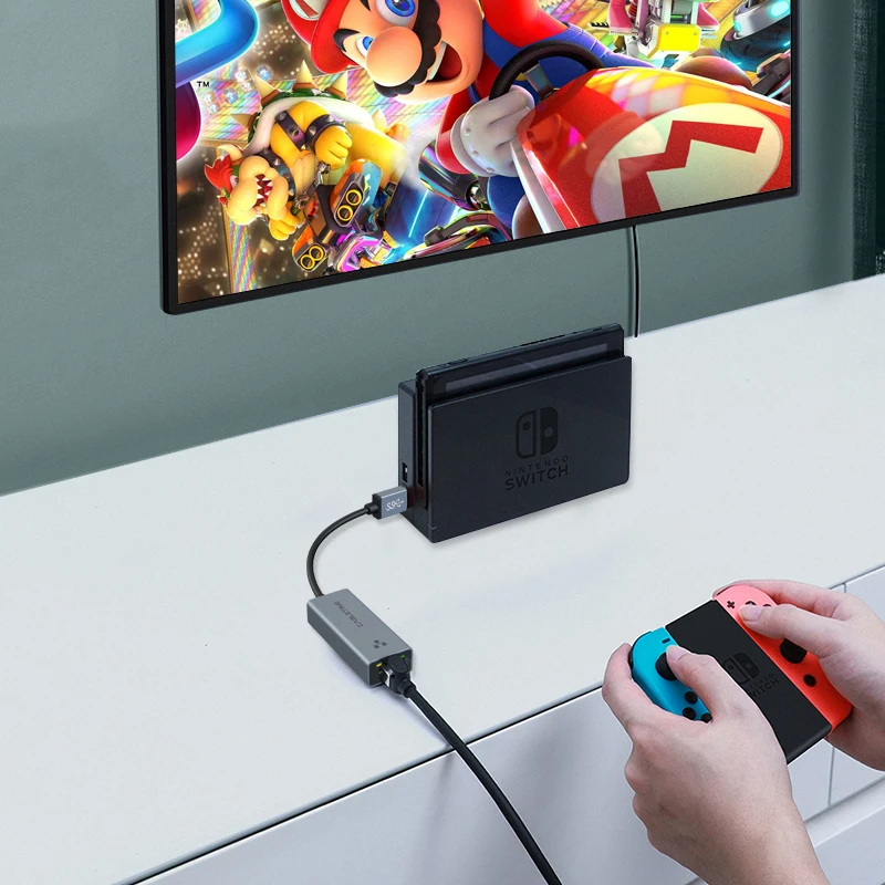 CABLETIME USB Ethernet адаптер 1000 Мбит/с 3 0 2 LAN RJ45 для ноутбука Nintendo Switch Macbook Air C358|Сетевые