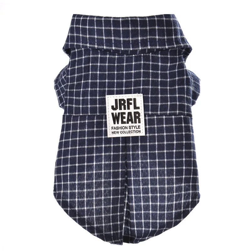 Мягкая Повседневная клетчатая рубашка для собак мягкая одежда хлопковая щенков