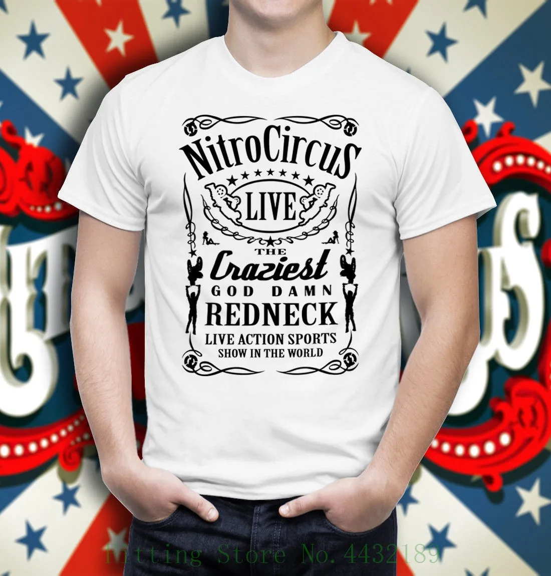 Мужская футболка с надписью Nitro Circus Live Craziest Redneck модная 2019 | одежда