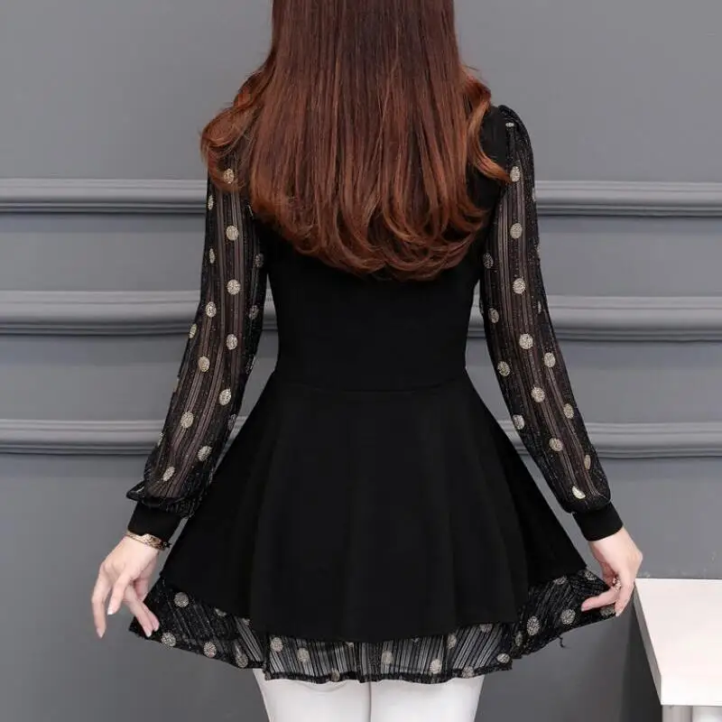 

Women Blouses 2020 Autumn Long Sleeve Fashion Print Chiffon Blouse Women Shirts Korean Waist Plus Size Ladies Tops Blusas Mujer