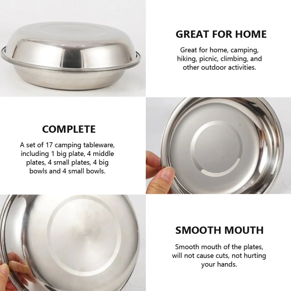 

1 Set of Travel Dinning Set Outdoor Tableware Set Hiking Camping Tableware