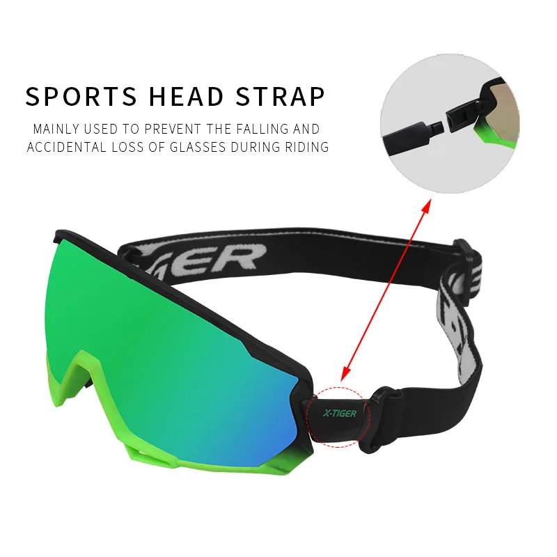 X-TIGER Wind Cycling Glasses 5 Lens Polarized Outdoor Sport Bicycle Glasses MTB Mountain Bike Sunglasses Goggles Cycling Eyewear