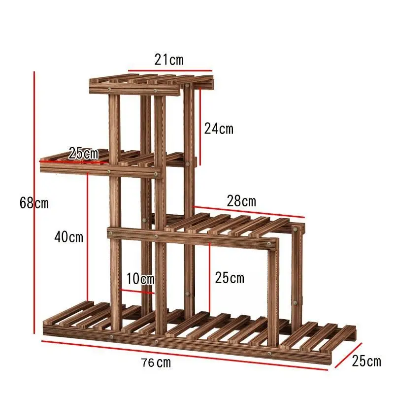 Escalera Decorativa Madera Etagere Pour Plante деревянный стол plantenekken напольный Dekoration растительный