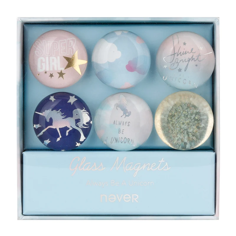 Никогда не Единорог доски Магнитные декоративные Стикеры Канцелярская кнопка