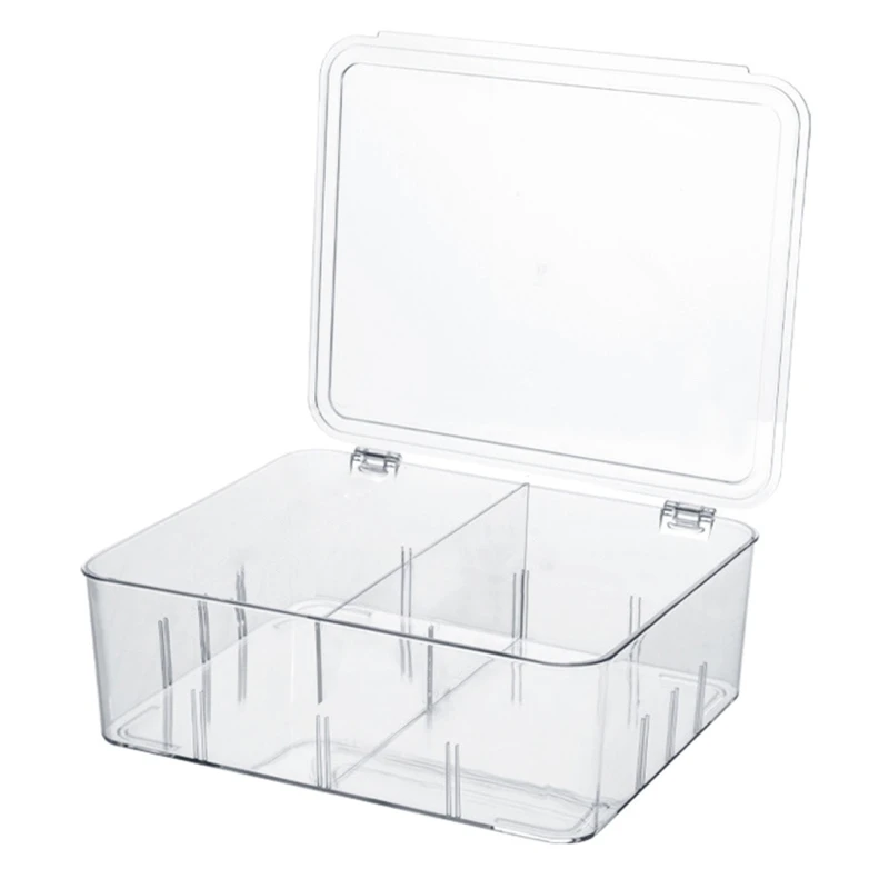 

Refrigerator Food Storage Container w/ Lid Kitchen Separate Organizer Fresh Box 896A