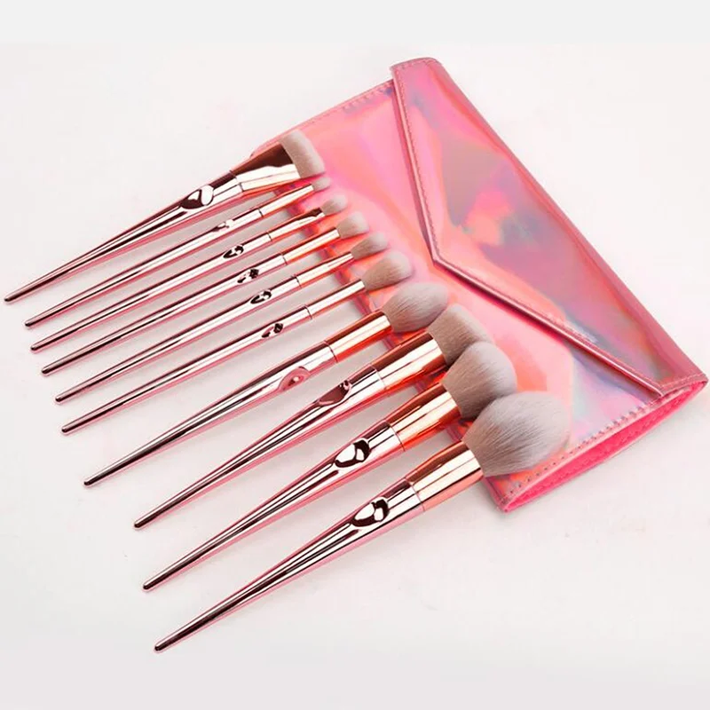 

10Pcs Eye Makeup Brushes Set Eyeshadow Eyebrow Sculpting Brushes Lip makeup brush Face Makeup Brush Tools