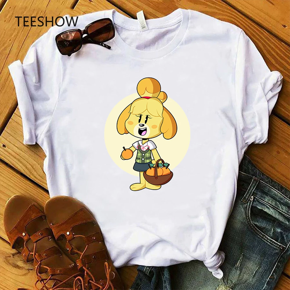 

Japanese Animal Crossing Game Women T shirt Harajuku Anime Vintage T-shirt Summer Kawaii Camiseta Mujer Aesthetic Female Clothes