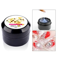 8mlbox professional nail art clear super sticky drill uv gel nail polish metal jewelry transparent phototherapy diamond glue
