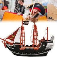 halloween pirate ship model toy character ship taxiing boat adventure sailing boat family decoration ornaments childrens toys